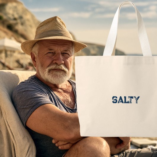 Grand Tote Bag Plage Salée