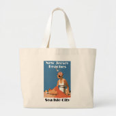 Grand Tote Bag Plages du New Jersey ~Sea Isle City (Devant)