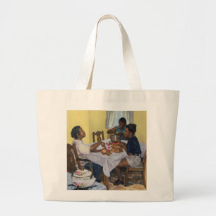 Grand Tote Bag Plaisanterie chevronnée bonne 1998