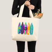 Grand Tote Bag Planches de surf (Devant (produit))