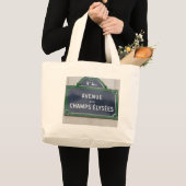 Grand Tote Bag Plaque de rue de Paris (Devant (produit))