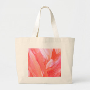 Grand Tote Bag Plumes de Flamant rose_