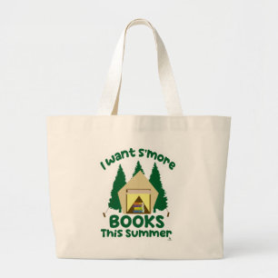 Grand Tote Bag Plus de livres pour la saison de lecture estivale