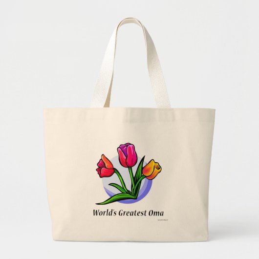 Grand Tote Bag Plus grand Oma du monde (Devant)