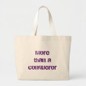Grand Tote Bag Plus qu'un chrétien conquérant (Devant)