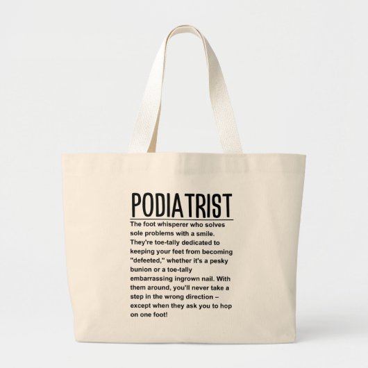 Grand Tote Bag Podiatre (Devant)