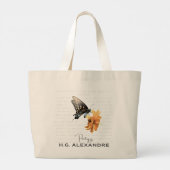 Grand Tote Bag “Poetry Painted Softly”–Tote Bag by H.G. Alexandre (Dos)