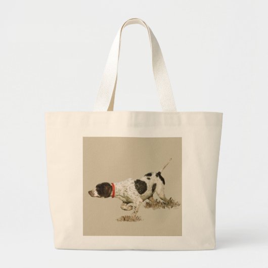 Grand Tote Bag Pointeur anglais (Devant)