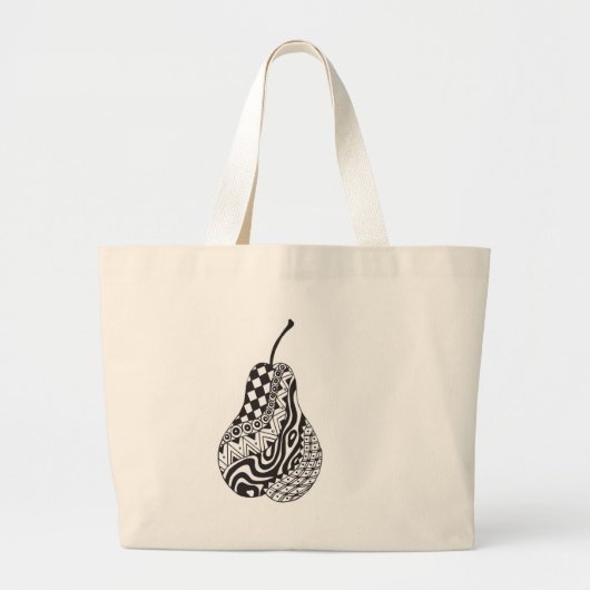 Grand Tote Bag poire modelée fourre-tout (Devant)