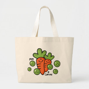 Grand Tote Bag Pois et carottes