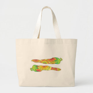 Grand Tote Bag Poivrons jaunes longs