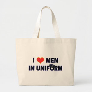 GRAND TOTE BAG POLICIERS DANS L'UNIFORME