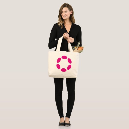 Grand Tote Bag Polkadot (Devant (modèle))