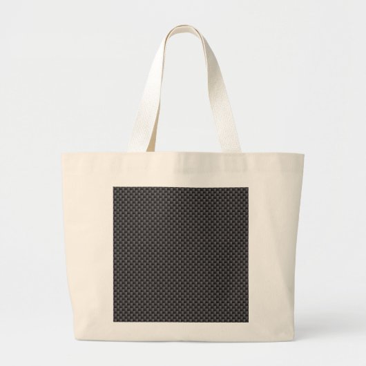 Grand Tote Bag Polymère noir et gris de fibre de carbone (Devant)