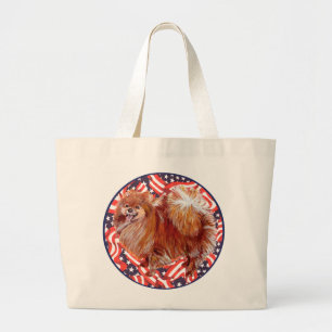 Grand Tote Bag Poméranie Rouge Blanc & Bleu