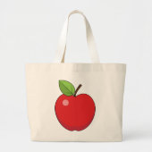 Grand Tote Bag Pomme rouge (Devant)