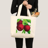 Grand Tote Bag "Pommes sur une branche" (Devant (produit))