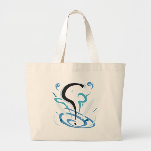 Grand Tote Bag Poncez la question (Devant)