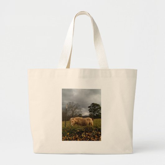 Grand Tote Bag Poney miniature blond / Cheval (Devant)