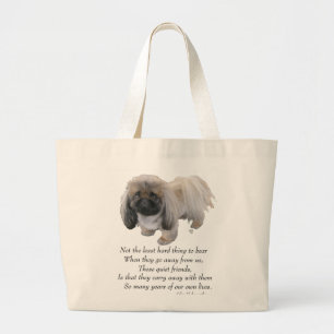 Grand Tote Bag Pont de l'Arc-en-Ciel du Chien Pékinois