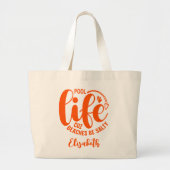 Grand Tote Bag Pool Life Orange (Devant)