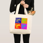 Grand Tote Bag Pop Art Basket (Devant (produit))