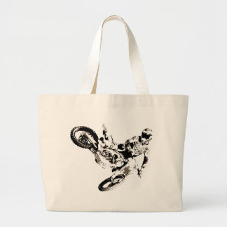 Grand Tote Bag Pop Art Motocross Motorcyle Sport