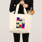 Grand Tote Bag Pop Art Panda (Devant (produit))
