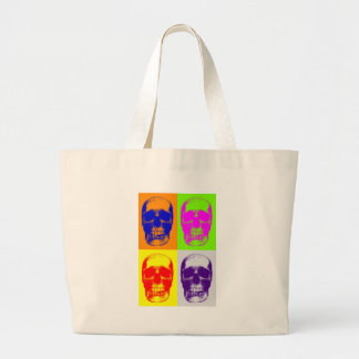 Grand Tote Bag Pop Art Skull