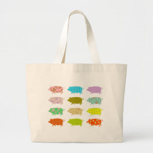 Grand Tote Bag Porcs modelés