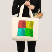 Grand Tote Bag Portrait Beethoven En Carré (Devant (produit))