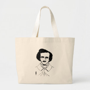 Grand Tote Bag Portrait d'Edgar Allan Poe