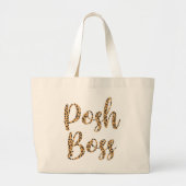 Grand Tote Bag Posh Boss Leopard Printed Medium Bag mort (Devant)