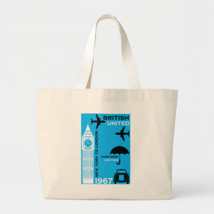 Grand Tote Bag Poster Nostalgalic Retro Airline