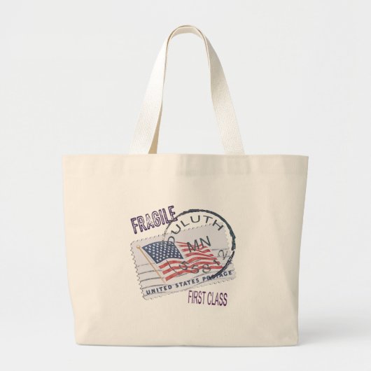 Grand Tote Bag Postmark Duluth 55812 (Devant)
