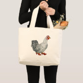 Grand Tote Bag Poulet Fourre-tout (Devant (produit))