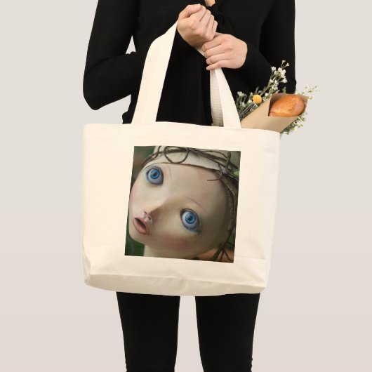 Grand Tote Bag Poupée enorme fourre-tout d'art (Devant (produit))