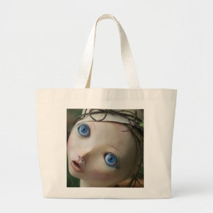 Grand Tote Bag Poupée enorme fourre-tout d'art