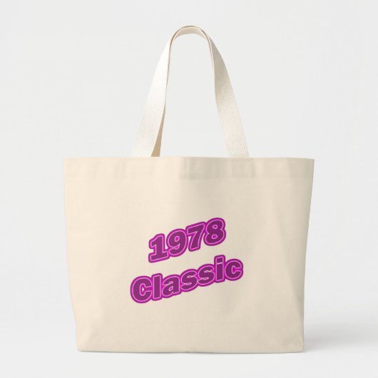 Grand Tote Bag Pourpre 1978 classique (Devant)