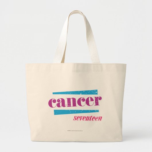 Grand Tote Bag Pourpre de Cancer (Devant)