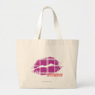 Grand Tote Bag Pourpre de plaid