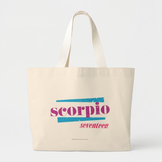 Grand Tote Bag Pourpre de Scorpion (Devant)