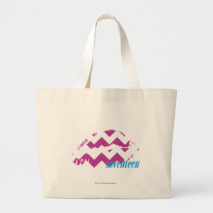 Grand Tote Bag Pourpre de zigzag