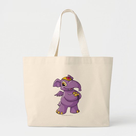Grand Tote Bag Pourpre d'Elephante (Devant)