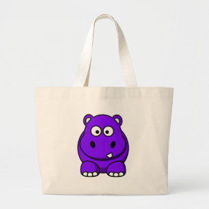 Grand Tote Bag Pourpre d'hippopotame