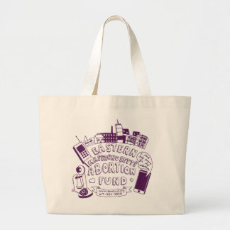 Grand Tote Bag Pourpre Fourre-tout de fonds d'AME