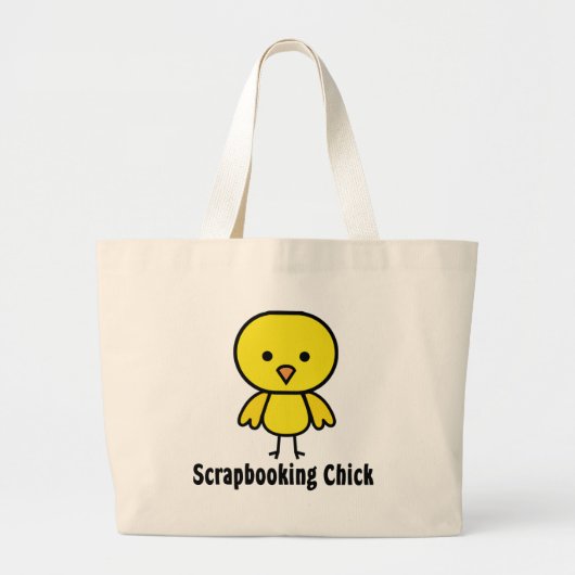 Grand Tote Bag Poussin de Scrapbooking (Devant)