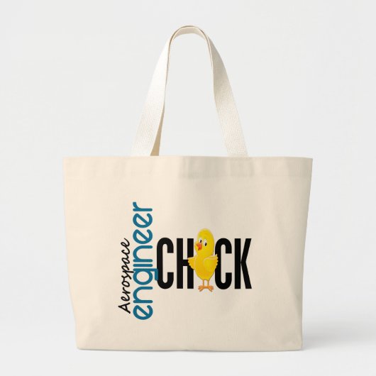 Grand Tote Bag Poussin d'ingénieur aérospatial (Devant)