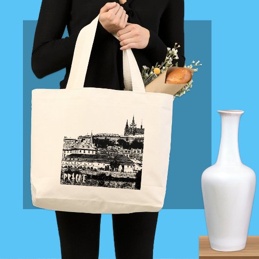 Grand Tote Bag Prague, Famous views, Drawing