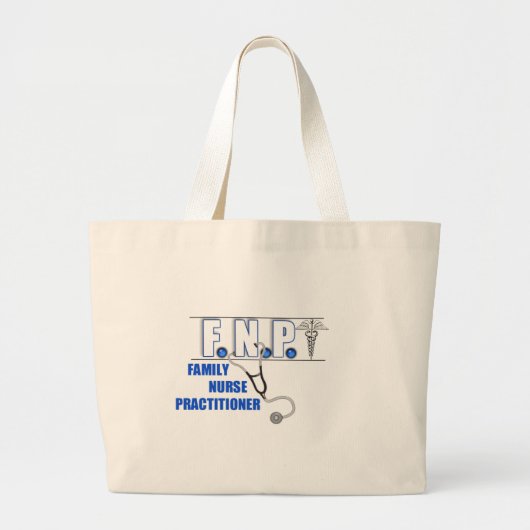 GRAND TOTE BAG PRATICIENNE D'INFIRMIÈRE DE FAMILLE DE STÉTHOSCOPE (Devant)